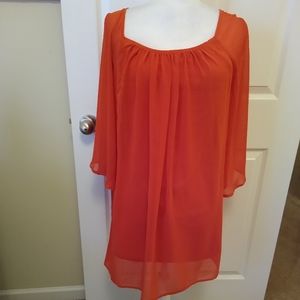 Do & Be burndt orange boho blouse
